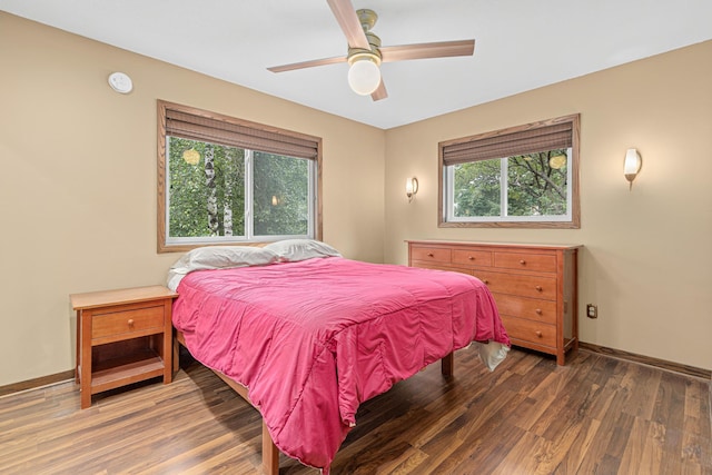 1803 Hubbard Ave, Saint Paul, MN 55104 - bedroom with wood finished floors and a ceiling fan