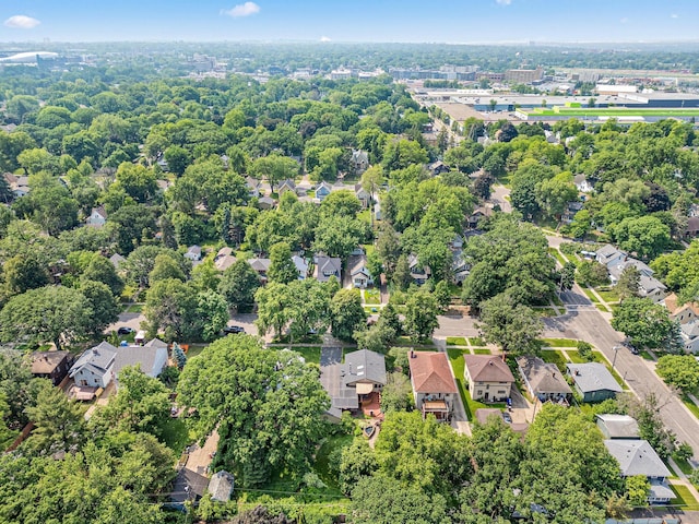 1803 Hubbard Ave, Saint Paul, MN 55104 - aerial perspective of suburban area with a tree filled landscape