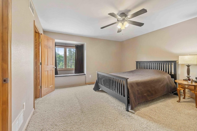 7270 Stone Rdg, Crow Wing Twp, MN 56401 - carpeted bedroom with baseboards and a ceiling fan