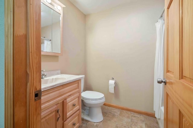 7270 Stone Rdg, Crow Wing Twp, MN 56401 - full bath with vanity and a shower with shower curtain