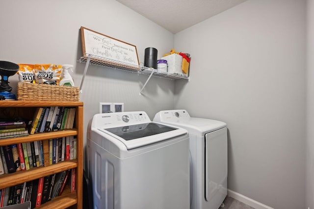 9266 26th St NE, Saint Michael, MN 55376 - washroom with separate washer and dryer and a textured ceiling