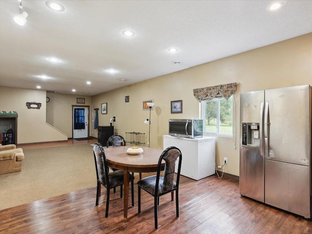 25935 310th St, Sebeka, MN 56477 - dining space with wood finished floors and recessed lighting
