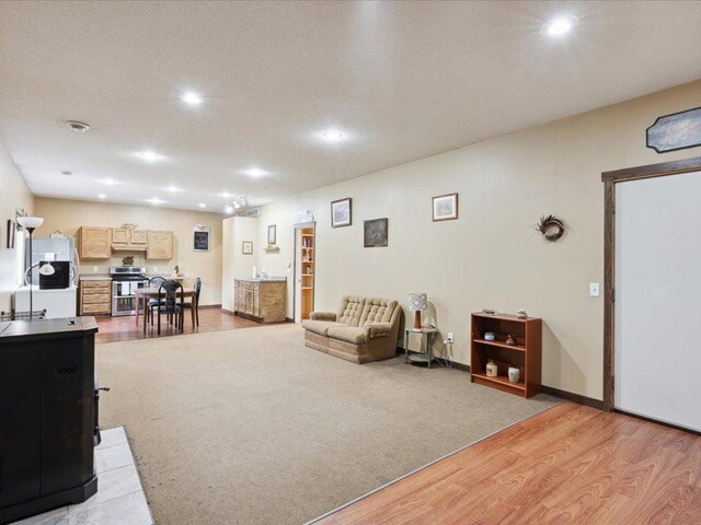 25935 310th St, Sebeka, MN 56477 - living room with light wood-type flooring and recessed lighting