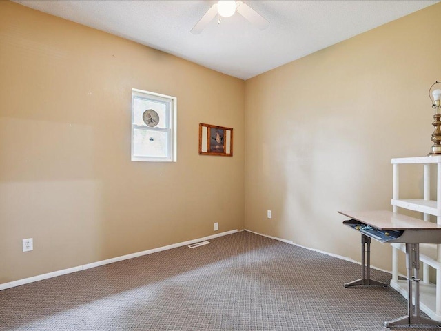 25935 310th St, Sebeka, MN 56477 - unfurnished office featuring ceiling fan and carpet