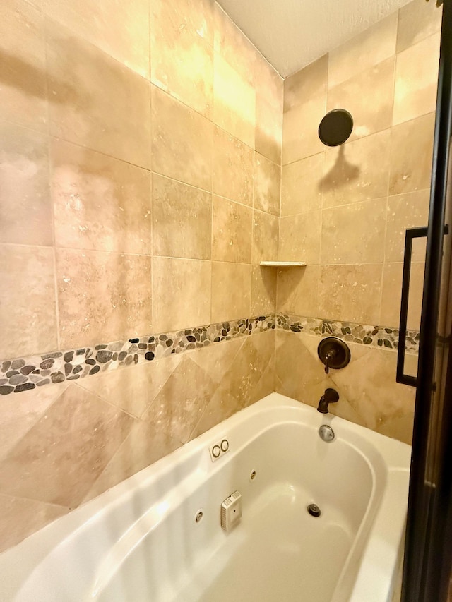 49512 202nd Pl, Shamrock Twp, MN 55760 - bathroom with a combined bath / shower with jetted tub