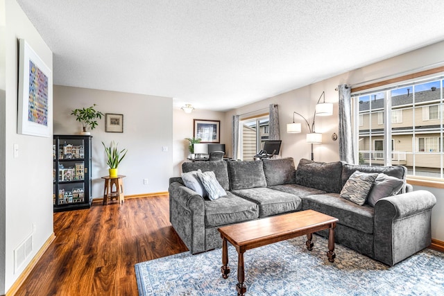 2533 Cobble Hill Ct Unit H, Woodbury, MN 55125 - living area with wood finished floors and a textured ceiling