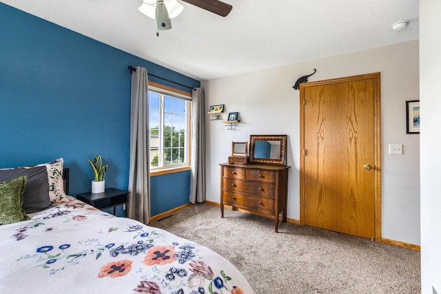 2533 Cobble Hill Ct Unit H, Woodbury, MN 55125 - carpeted bedroom featuring baseboards and a ceiling fan