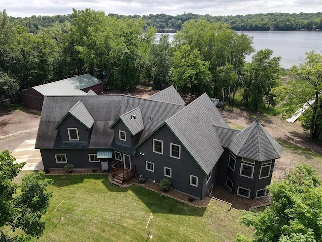 2406 Augusta Rd, Fair Haven Twp, MN 55382 - view of subject property with a large body of water and a heavily wooded area