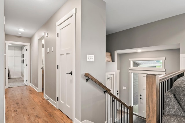 2105 Elk Run Dr SE, Pine Island, MN 55963 - foyer featuring light wood-type flooring and baseboards