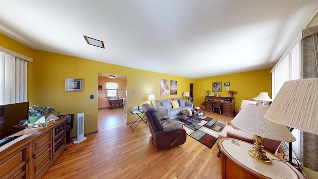 715 3rd Ave, Albert Lea, MN 56007 - living room with light wood-type flooring and baseboards
