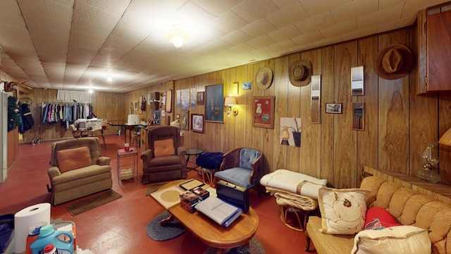 715 3rd Ave, Albert Lea, MN 56007 - living area featuring wooden walls