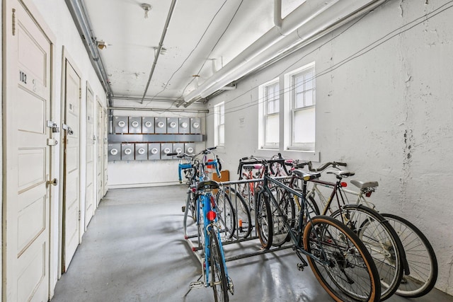 3252 Fremont Ave S Unit 102, Minneapolis, MN 55408 - garage featuring bike storage and french doors