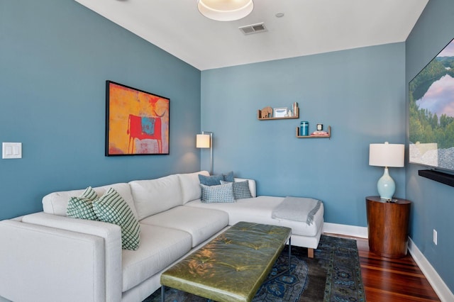 222 2nd St SE Unit 1503, Minneapolis, MN 55414 - living room featuring wood finished floors and baseboards