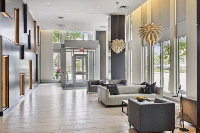 222 2nd St SE Unit 1503, Minneapolis, MN 55414 - common area featuring a high ceiling and recessed lighting