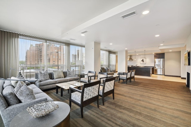 222 2nd St SE Unit 1503, Minneapolis, MN 55414 - living room with recessed lighting