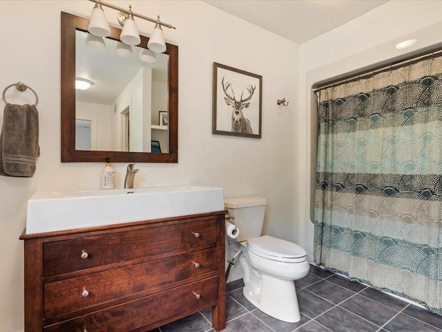 11034 Forest View Ct SW, Nisswa, MN 56468 - full bath with vanity, tile patterned flooring, and curtained shower