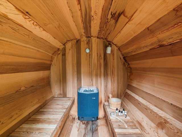 11034 Forest View Ct SW, Nisswa, MN 56468 - relaxing sauna with wood walls