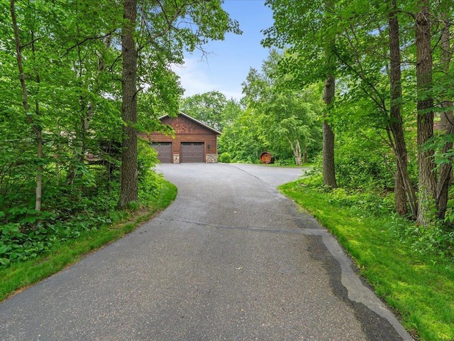 11034 Forest View Ct SW, Nisswa, MN 56468 - chalet / cabin featuring stone siding and driveway