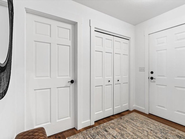 11034 Forest View Ct SW, Nisswa, MN 56468 - foyer entrance featuring dark wood finished floors