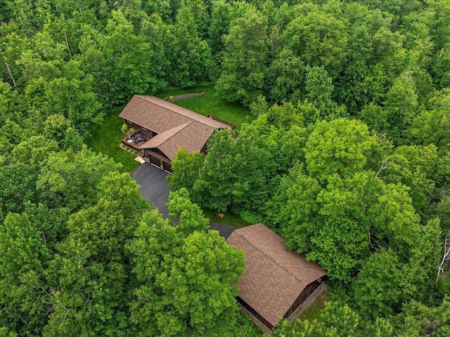 11034 Forest View Ct SW, Nisswa, MN 56468 - view from above of property featuring a heavily wooded area