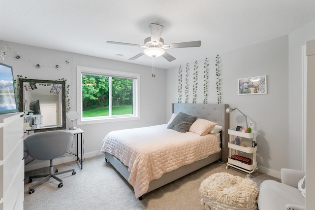 4452 167th Ave NW, Andover, MN 55304 - carpeted bedroom with a desk and a ceiling fan