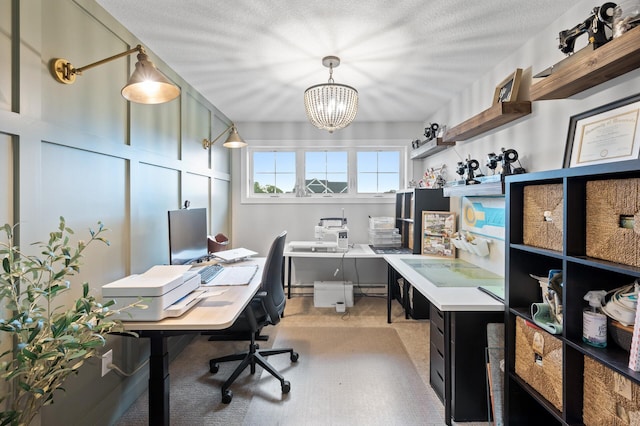 4452 167th Ave NW, Andover, MN 55304 - office featuring a chandelier