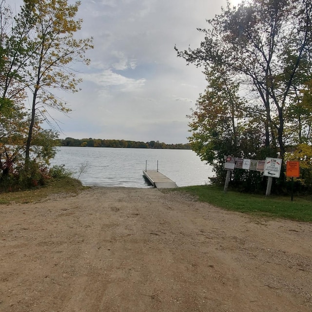 13240 Devils Lake Rd NW Unit 20, Brandon, MN 56315 - water view with a boat dock