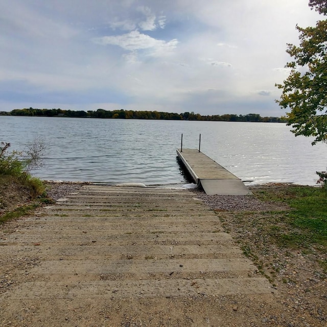 13240 Devils Lake Rd NW Unit 20, Brandon, MN 56315 - dock featuring a boat ramp and a water view