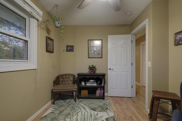 6788 147th St W, Savage, MN 55378 - sitting room featuring light wood-style flooring and ceiling fan
