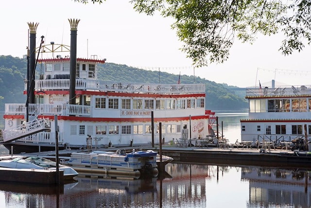 301 3rd St S Unit 302, Stillwater, MN 55082 - dock with a water and mountain view