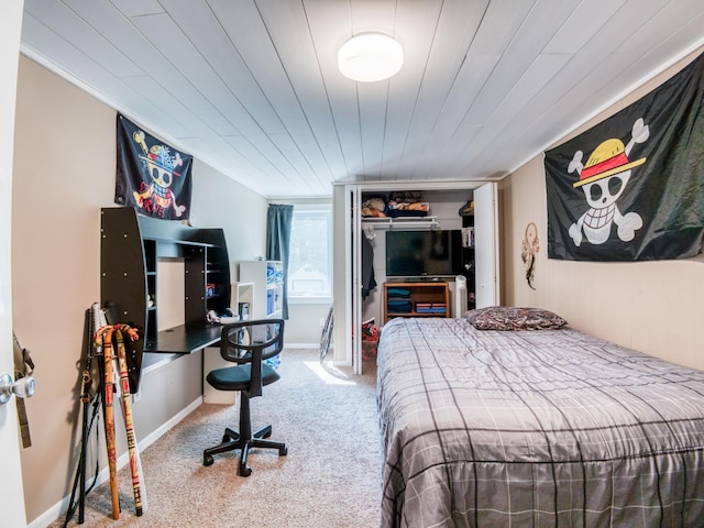 5936 Roosevelt Rd SE, Bemidji, MN 56601 - bedroom featuring carpet floors, an office area, and a closet
