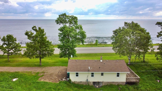 7165 US Highway 169, Garrison, MN 56450 - view from above of property with a large body of water