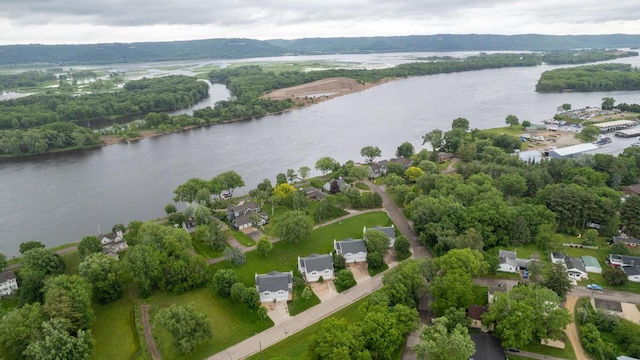 609 Main St E, Wabasha, MN 55981 - aerial perspective of suburban area with a nearby body of water