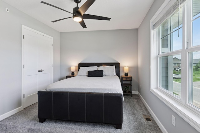 9462 Bridle Way, Victoria, MN 55386 - carpeted bedroom featuring baseboards and a ceiling fan