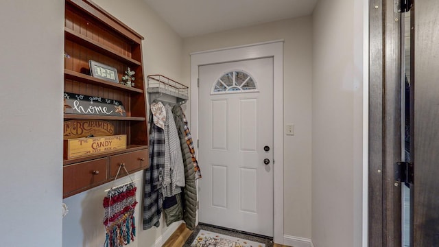 31340 Indigo Rd, Fountain, MN 55935 - entrance foyer featuring baseboards and wood finished floors