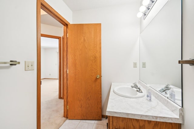 2513 Sumac Rdg, White Bear Lake, MN 55110 - bathroom featuring vanity and tile patterned flooring