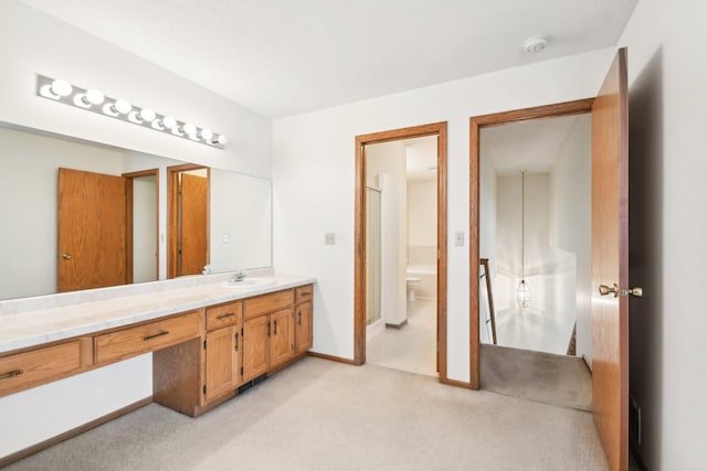 2513 Sumac Rdg, White Bear Lake, MN 55110 - bathroom featuring vanity and carpet flooring