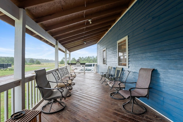 42118 Lowden Ave, Sunrise Twp, MN 55032 - view of wooden deck