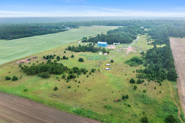 42118 Lowden Ave, Sunrise Twp, MN 55032 - aerial view of property and surrounding area with rural landscape