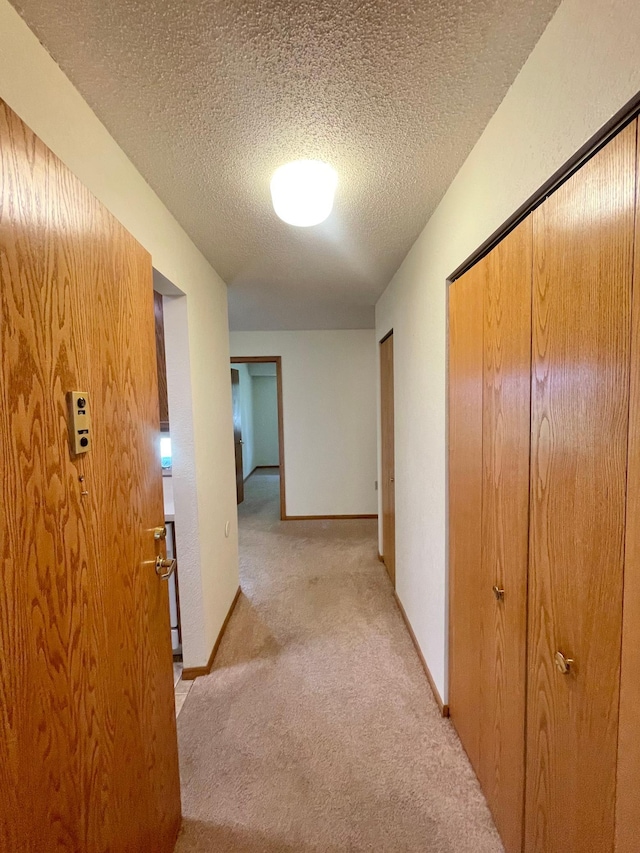 401 County Road 5 Unit 102, Springfield, MN 56087 - hall featuring light carpet and a textured ceiling