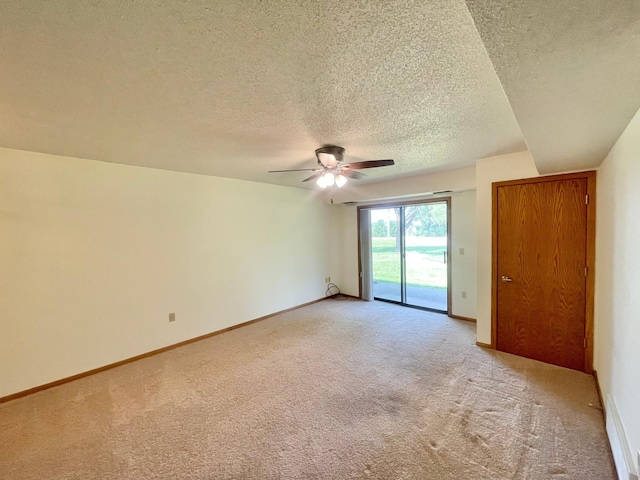 401 County Road 5 Unit 102, Springfield, MN 56087 - spare room with a ceiling fan, a textured ceiling, and light colored carpet