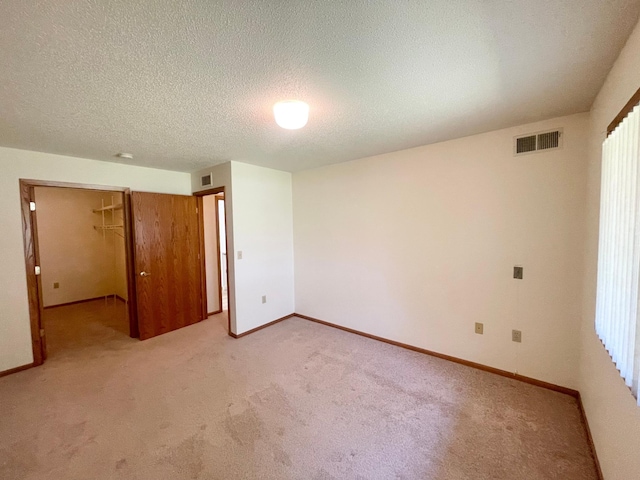 401 County Road 5 Unit 102, Springfield, MN 56087 - unfurnished bedroom with light colored carpet, a textured ceiling, a closet, and a spacious closet