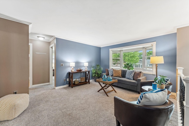 6636 Lancaster Ln N, Maple Grove, MN 55369 - carpeted living room with ornamental molding and baseboards