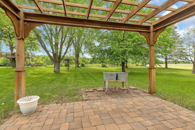 1805 7th Ave N, Sartell, MN 56377 - view of patio with a pergola