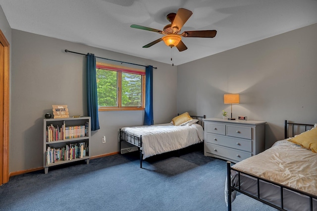 1805 7th Ave N, Sartell, MN 56377 - carpeted bedroom featuring baseboards and ceiling fan