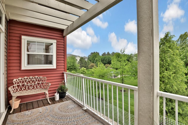 17417 72nd Ave N Unit 205, Maple Grove, MN 55311 - balcony with a pergola