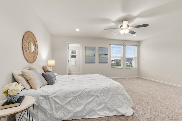 732 Wildflower Ln, Chanhassen, MN 55317 - carpeted bedroom with recessed lighting and a ceiling fan