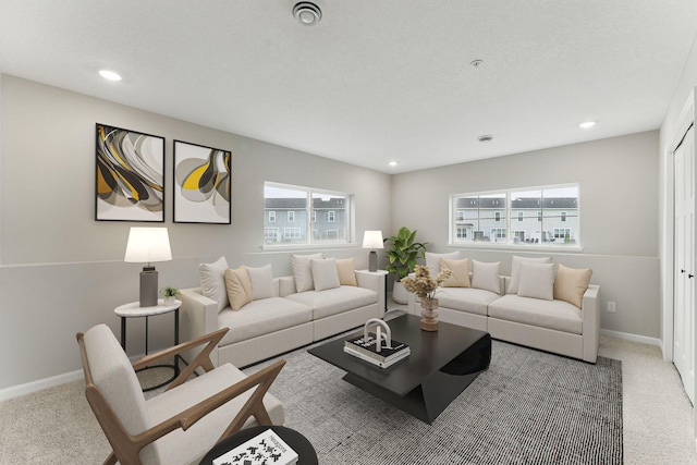 2720 Kepler Ave NE, Saint Michael, MN 55376 - living room featuring carpet flooring and recessed lighting