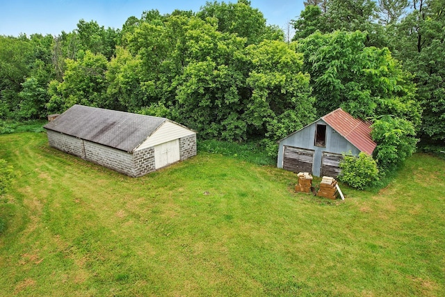 19316 Miller Rd, Dell Grove Twp, MN 55072 - view from above of property featuring a heavily wooded area