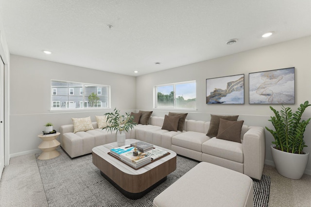 2726 Kepler Ave NE, Saint Michael, MN 55376 - living room featuring carpet flooring and recessed lighting